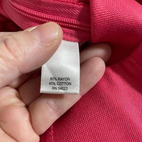 Banana Republic Mad Men Pink Women's Cigarette Ankle Pants - Size 4 - Tapered - Picture 4 of 6